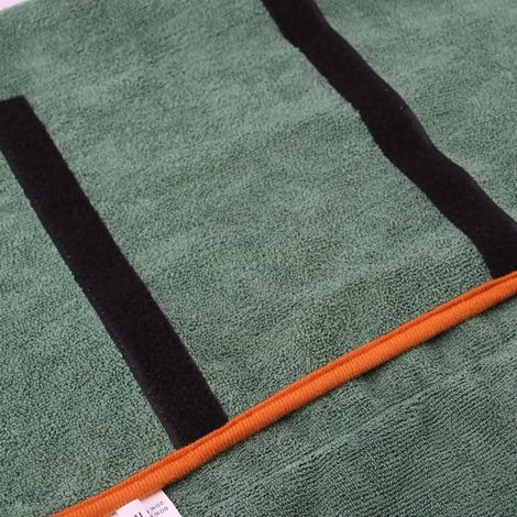 Serviette de bain en microfibre pour chien Peignoir chat super absorbant pour les petits animaux à sécher après le bain ou une sortie sous la pluie M Vert (1/4)