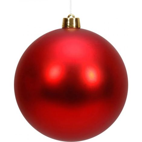 Weihnachtskugel 8 Zoll, Fokelyi, roter Kunststoff, stoßfest - Weihnachtskugel 8 Zoll, Fokelyi, roter Kunststoff, stoßfest (1/5)