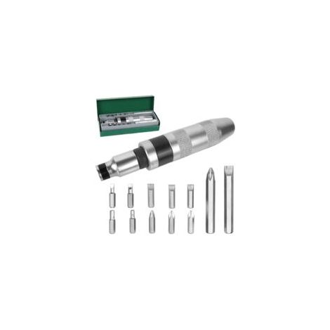 13 Piece Impact Screwdriver Set, Impact Driver Broken Screw Remover, Rusty Stubborn Screw Remover, pour Automobile, Moto, Construction (1/5)