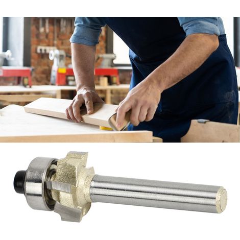 Couteau à arrondir professionnel 1/4R1 à quatre cannelures et manche de 1/4 pour la finition et le détourage des bords - Outils de biseautage et de détourage des bords pour le travail du bois (1/5)