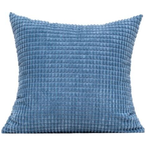 Set of 2 corn grain pattern cushion covers – Denim blue – Dimensions 50 × 50 cm (1/5)