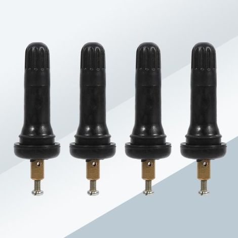 Système de surveillance de pression de pneu de 4Pcs TPMS composant logiciel enfichable de valve de pneu-LAT (1/4)