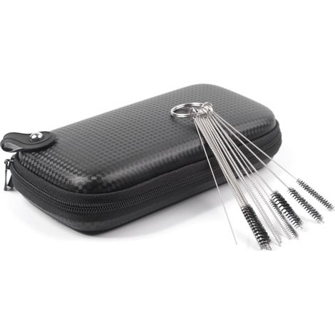 Pack de 10 outils de réglage de carburateur + Kit de nettoyage de mallette de transport + Tube de carburant pour moteur de carburateur commun à 2 temps (1/5)