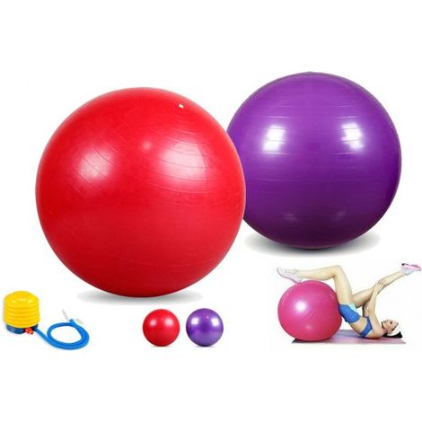 Gymball Palla Da Ginnastica Gonfiabile Yoga Pilates Fitness Esercizi 65Cm