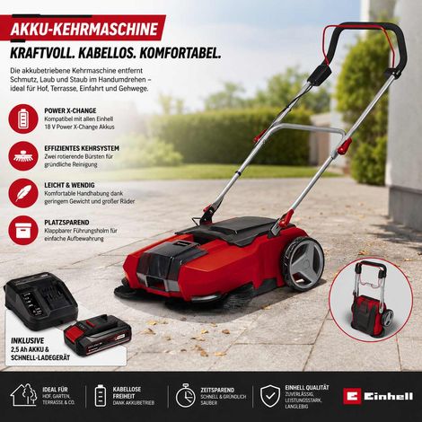 Einhell Akku-Kehrmaschine TE-SW 18/610 Li- 18 V mit Akku 2.5 Ah / Ladegerät , Power X-Change