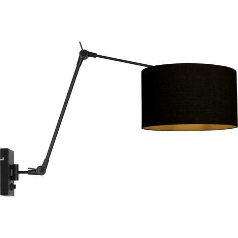 Steinhauer - wandleuchte - Prestige Chic - schwarz - leinen (1/2)