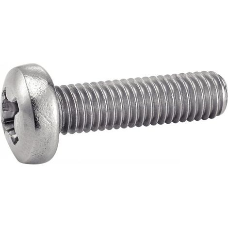 Vis à métaux tête cylindrique bombée philips inox A2 DIN 7985 8X80 boîte de 100 - ACTON - 622178X80