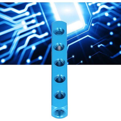 Bloc de distribution d'air en aluminium pour équipements d'automation - Bloc séparateur pneumatique AL-5