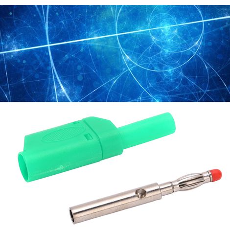 Sicherheitsbananenstecker 4,0 mm, spritzgegossene, isolierte Buchse aus reinem Kupfer, Zubehör für Kontrollleuchte 22.160 21.430 grün (1/5)