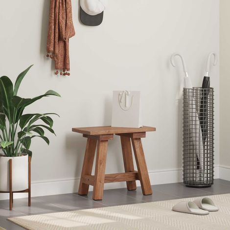 Bank Natur 50,5 x 25 x 47,5 cm Massivholz Mahagoni