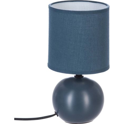 Lámpara 'Timeo' azul mate - cerámica A. 25 cm - Atmosphera créateur d'intérieur