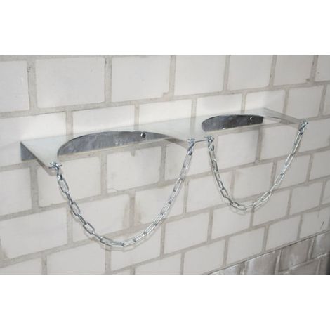 Bauer Südlohn Support mural pour bouteilles de gaz GWH 320-II, galvanisé à chaud
