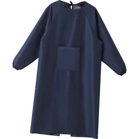 Tablier Imperméable Confortable et Respirant Tissu Résistant à L'huile avec Manches Longues et Poche Complète Cuisine et Toilettage à Domicile (1/5)