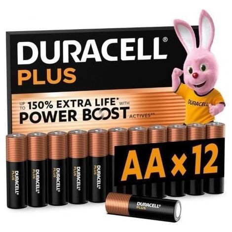 Pack de 12 Pilas AA Duracell Plus Power Boost DPBLR6B12/ 1.5V/ Alcalinas