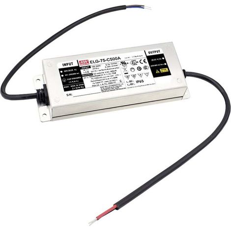 [NEUWERTIG] B-Ware MEAN WELL LED Treiber Netzteil Konstantstrom Dimmer ELG Serie Metall IP67 75 W (1/2)