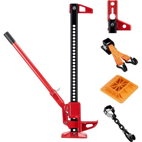 Wiltec Binda per fuoristrada – Set completo per SUV/fuoristrada, cric fino a 3000 kg con piastra di sostegno, supporto ruota, adattatore per paraurti, fissaggio per verricello e morsetto