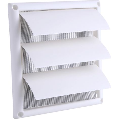 Grille D'aération en Plastique Avec 3 Rabats, La en Plastique D'évent de Gril Couvrent, Grille d'Aération Murale pour Conduit Mural Grille D'aération (20 20CM) (1/5)