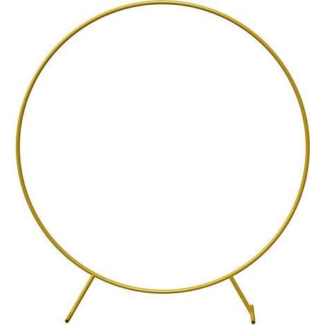 Arche de ballons en métal Kit d'arche de ballons en or Arche de ballons ronds pour anniversaire, décoration de mariage 1.8M (1/5)