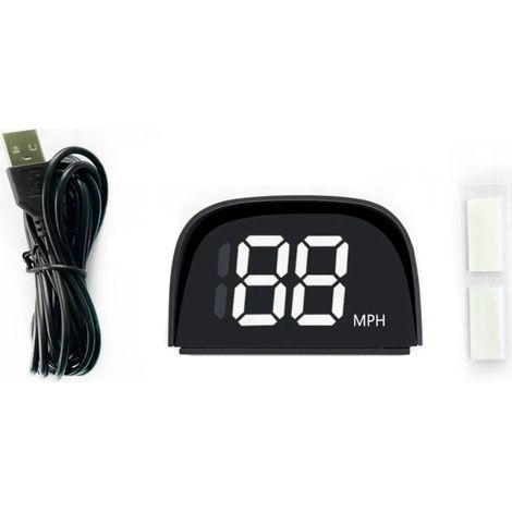 Système GPS pour voiture, compteur de vitesse à affichage numérique, affichage tête haute.