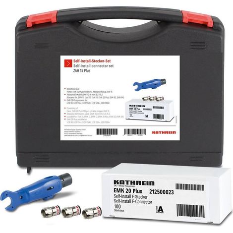 Kit de instalación kathrein ZAH 15 PLUS 100 conectores herramienta ZAW 16