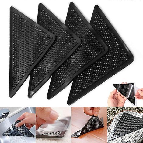 Yaju - Autocollants antidérapants pour tapis, sous-couche antidérapante, ruban adhésif pour sols domestiques, 16 pièces (1/2)
