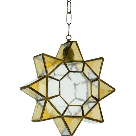 Colgante Estrella 1xe27 Ambarina Cuero/ambar Regx21x31 Cm (1/3)