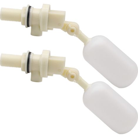 Lntyq Lot de 2 Valve Flottante pour remplir automatiquement Les abreuvoirs pour Chien, bétail et Moutons Valve à Boule d'arrêt Automatique de Remplissage 1/2" NPT (1/5)