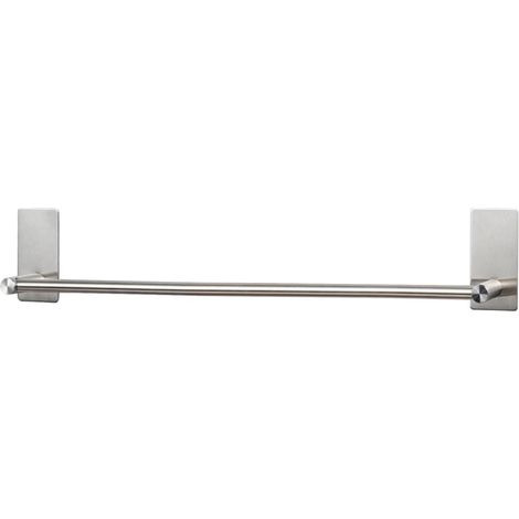 1 Porte Serviettes 50cm Acier Inoxydable Adhésif Sans Perçage Pour Salle De Bain Cuisine