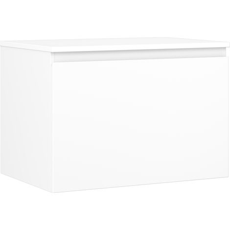 Mexen Orio Badezimmerschrank 70 cm mit Arbeitsplatte, 1 Schublade, Weiß matt - 91A10-07047-1-BFC01