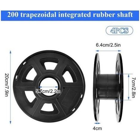 4 Pièces Enrouleur Cable Kit, Plastique Enrouleur Electrique Vide, Diamètre 200mm Enrouleurs de Câbles Électriques, pour Lumières de Noël, Câbles, Filaments (1/3)
