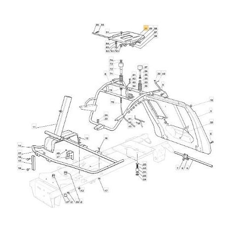 PIASTRA SEDILE CTF NJ (ISO) ORIGINALE STIGA - 325547033/2