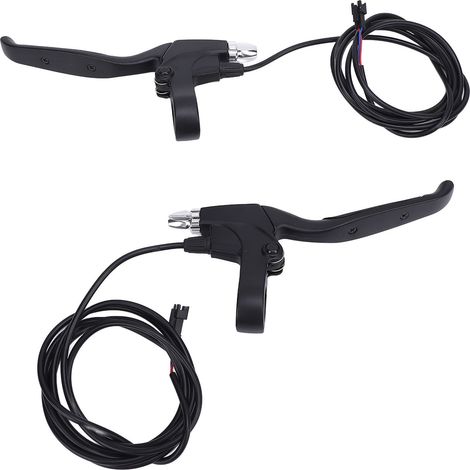 Lot de 2 leviers de frein pour vélo électrique en alliage d'aluminium avec fonction de coupure d'alimentation et poignée de guidon pour scooter (1/5)