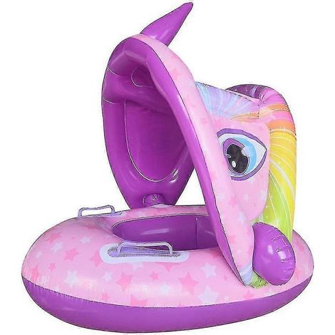 Sommerlicher Baby-Schwimmring, aufblasbarer Baby-Schwimmring, Kinderpool-Zubehör, Sonnenschutz, Badespielzeug, Wiuos (1/5)