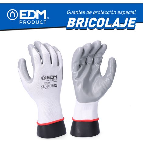 Guanto in poliestere rivestito in nitrile fai-da-te misura 10 EDM (1/4)