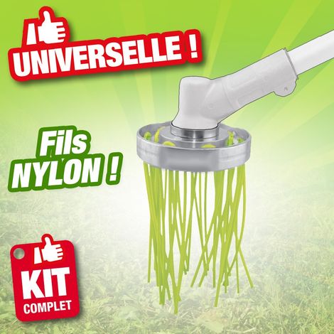 Tête de débroussailleuse universelle avec fils nylon 80mm (1/2)
