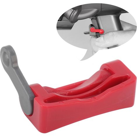 Compatible avec les aspirateurs Dyson V7/V8/V10/V11/V15. Pièce de retenue et loquet de verrouillage de l'interrupteur, vendus par lot de trois, couleur rouge. (1/5)