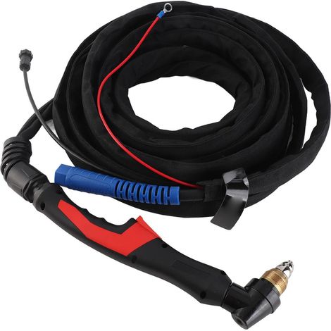 dernière torche P80 coupeur plasma soudage pistolet de coupe arc pilote démarrage non tactile 2 broches connecteur HF câble terminé ajustement machine CNC LGK60 LGK80 LGK100 8M (1/5)