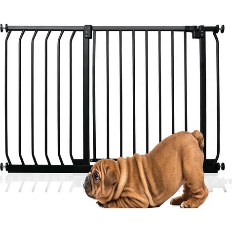 Bettacare Elite Pressure Dog Gate, 98cm -107cm, Matt Black, Pressure Fit Pet Gate for Dog and Puppy