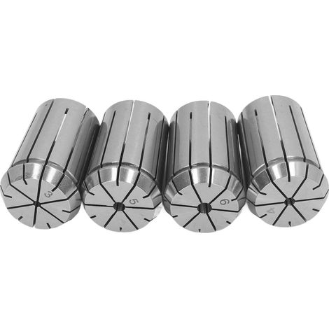 4-teiliges Spannzangenfutter aus Federstahl, Präzision OZ25, Drehbank-Spannzange, Durchmesser 3, 4, 5, 6, mit Schraubenschlüssel (1/5)