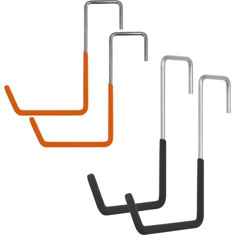 Crochets de garage pour vélo Gain De Place, Antidérapants, Polyvalents, Garage Pour Garage Montage Mur Plafond Rangement Échelle Vélo Corde Outil Intérieur Extérieur Jardin (1/5)