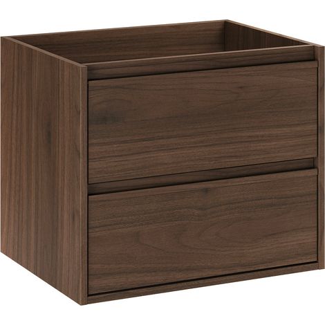 Waschtischunterschrank 60cm Edmé mit 2 Schubladen, Holzoptik (1/5)
