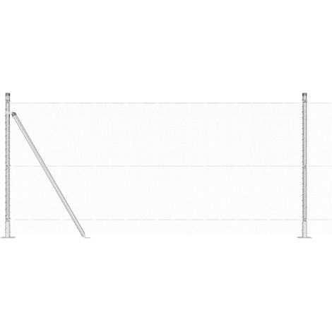 Maison Exclusive - Geschweißter Drahtzaun mit Betonfundament 10 x