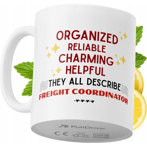 Lustige Kaffeetasse mit witzigem Textdesign für Frachtkoordinatoren – ideal für Geburtstage, Namenstage und Feiertage. Hochwertige Tasse für besondere Anlässe im Büro oder Homeoffice. Farbe: Weiß, 330