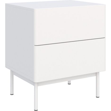 Selsey Olio - Comodino con 2 cassetti - 50 cm - bianco (1/5)