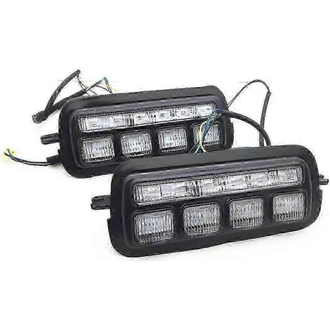 Feux de jour à LED Urbanled blancs avec clignotants ambre, accessoires auto pour Lada Niva 4x4 (1995) (1/5)
