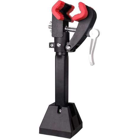 Bike Workstands, Wall Mount Bike Repair Spring, Mechanical Bicycle Maintenance Rack Tripod, Foldable Bicycle arae Ranement Rack with Shoe Adjustment (1/5)