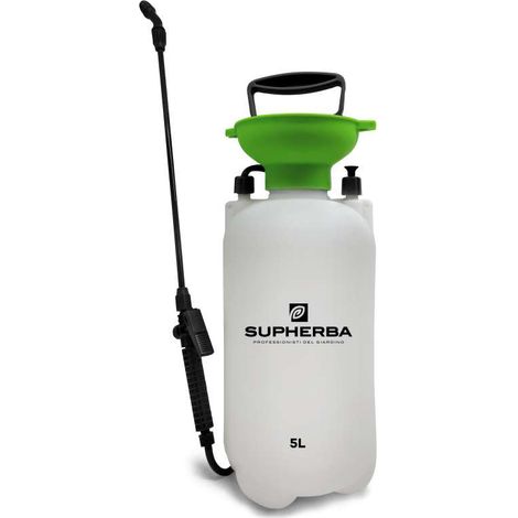 Supherba Pompa a Pressione 5 Litri - PE - Con Valvola di Sicurezza (1/4)