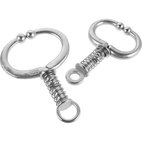 Anneau de Nez pour Bovins à Clip, Acier Inoxydable, 2 Pièces Perforation de Précision, Installation Sûre, Contrôle Fiable, pour Transport et Soins Courants des Bovins (1/5)