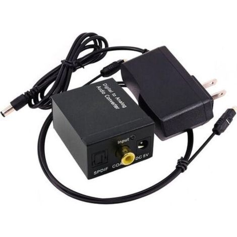 Convertitore audio digitale-analogico Ulisem con cavi USB e ottico. Supporta segnali S, PDIF, stereo e a 800 kHz. Installazione semplice, senza interferenze elettromagnetiche. Compatibile con TV. (1/5)
