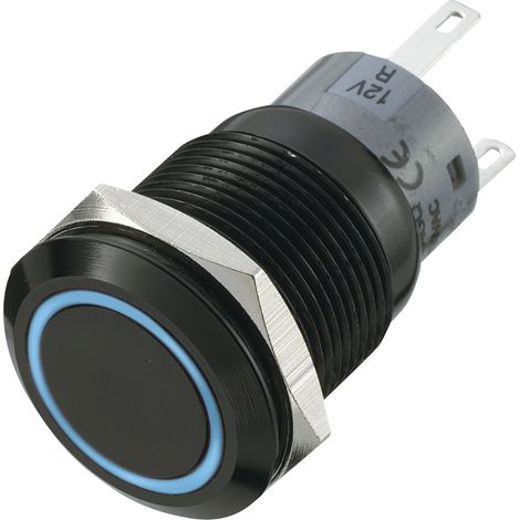 TRU COMPONENTS 702182 LAS1-AGQ-11E/B Vandalismusgeschützter Drucktaster 250 V/AC 5 A 1 x Aus/(Ein) t